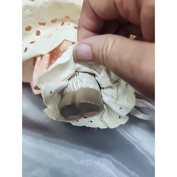 Vtg Shelve Sitter Lamb Doll 21” Stuffed Body Ceramic Head And  Feet - Picture 2 of 10